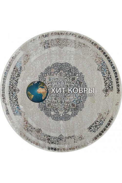 Турецкий ковер Roma 37906B Голубой круг